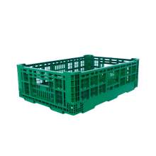 32 Liter Collapsible Crate without Lid 23.62"L x 15.75"W x 7.1"H Green