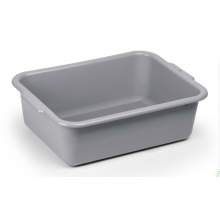 Dish Box Gray Polypropylene, Bus Box, 6 PCS, 21" x 15 " x 7" Gray