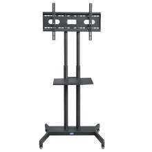 Adjustable Mobile TV Stand TV Cart for 40 to 65in Rolling TV Cart
