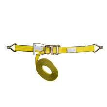 Ratchet Tie Down Strap With Wire Hook End 2" x 27' WLL 3333 lbs