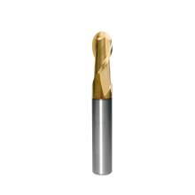 1.5mm, 1/16", 2 Flute, Ball End Mill, Ball Nose, Short, Solid Carbide, HRC45,  Made in Taiwan