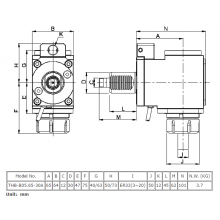 CTS ER32 Radial Riven Tool Holder THB-B05.65-30A VDI30-1809-ER32