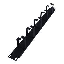 19"1U 5D-Rings Horizontal Rack Mount Cable Managers for Server Cabinet
