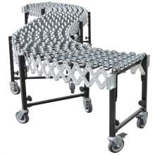 Steel Skate Wheel Flexable Conveyor Bed 24" Width x 6 to 24Ft Length