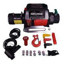 12500 Lb Capacity Synthetic Rope Car Electric Winch 12 Volt DC Powered