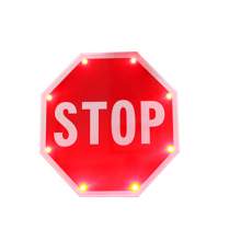 MUTCD Stop Traffic Sign Edge Lit Sign 30" Cable Type Led Stop Sign