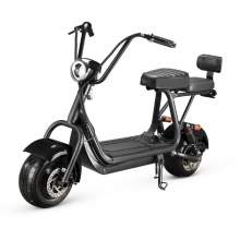 Fat Boy Mini Fat Tire Scooter 800W 48V 15AH Electric Kids Scooter Black Color With Double Seat