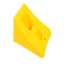 Automotive Plastic Wheel Chock 8.4"L x 6"W x 4.6"H Yellow