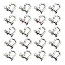 20pcs Anchor Shackle 304 Stainless Steel 1/4” Body Size 5/16" Pin Dia