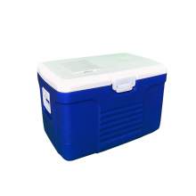 58Qt Portable Blue Ice Chest Cooler with Lid Expanded Polystyrene