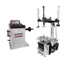 New Model 1.5 HP Tire Changer, Swing Arm Tire Changer Wheel Balancer Combo with Parts Warranty