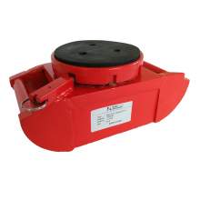 Machinery Skates 15000 Lbs Swivel Rubber Pad Top Plate with a locking mechanism