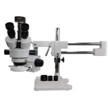 Trinocular Microscope 3.5X-45X Double-Arm Boom Stand 5MP Camera