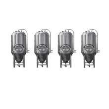 4-PCS Tanks 7BBL Pro Conical Fermenter 304 Stainless Steel