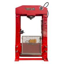 100 Ton Hydraulic Shop Press, Air Pump, H-Frame, Heavy Duty Pressing, Air and Manual Dual Operating, 125 psi, 11 in Stroke