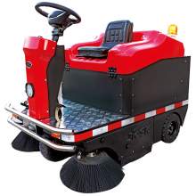 Ride-On Vacuum Floor Sweeper 55" Cleaning Path DC 48V AGM Battery