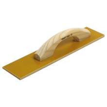16"x3-1/2" Square End Laminated Canvas-Resin Hand Float with Wood Handle