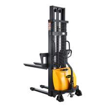 Semi-Electric Lift Stacker with 2200lbs With Fixed Legs, 118" High. Adj.Forks