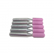 1" (D) x 1" (T),  A24, Cylinder Cup End, Vitrified Aluminum Oxide Mounted Points, Abrasive, Tree End, 5 Pcs, Made In Taiwan