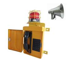 Analogue Engineer Plastic Emergency Telephone Weatherproof Telephone with Horn Speaker