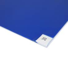 Antibacterial Cleanroom Tacky Mats Blue 18 x 45 in 30 Layers 4 Pack