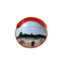 24'' Outdoor Convex Mirror Orange Safety and Unbreakable