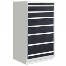 Heavy Duty Modular Drawer Cabinet 7 Drawers 40-1/4"×22-1/2"×60", Drawer Capacity 300 lbs, Industrial Grade Storage for Organizing Tools and Parts