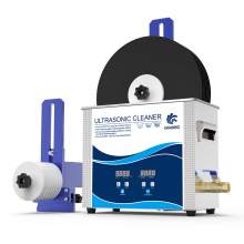 1.7Gal Ultrasonic Cleaner Ultrasonic Blue Vinyl Record Cleaner 40Khz Bath Degassing 180W Power Washer