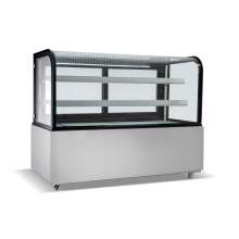 60 in. Commercial Bakery Display Case Curved Glass Stainless Steel Refrigerated Bakery Display Case
