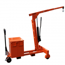 Industrial Grade Counter Balanced Floor Crane Mobile Shop Crane 1650 Lbs Max Capacity