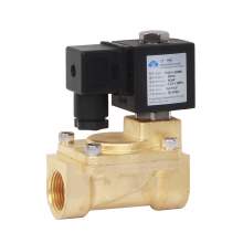 110VAC Brass Pilot Operated Diaphragm Solenoid Valve, Normally Closed, 3/4" NPT Pipe Size