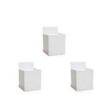 3 Pieces Cardboard Display Stands White 31 x 31 x 48" One Parcel