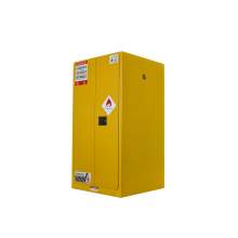 Flammable Cabinet 60 Gallon 65 x 34 x 34" Manual Close 2 Door Yellow