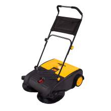 29" Industrial manual push sweeper walk-behind floor sweeper