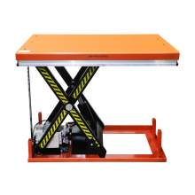 110V Stationary Powered Hydraulic Lift Table 32 9/32" x 51 3/16" Table Size Low-Profile Electric Lift Platform Table 2200 lb Capacity