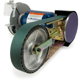 8" Multitool Grinder 1HP 120V, assembled with 8CW attachment (2x48 belt - 8" contact wheel)