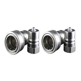 ISO7241B 3/8" NPT  Hydraulic  Quick Couplings(Steel) 2 Sets