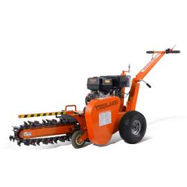 15hp Gas Powered Walk-Behind Trencher Laying Cables