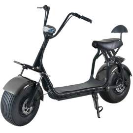 Electric Fat Tire  Scooter For Adults 60V 20Ah 2000W Fat Tire Lithium Scooter  Black