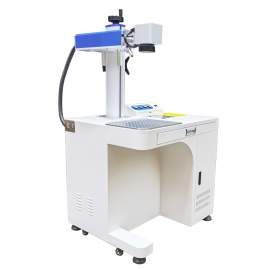 50W Desktop Fiber Laser Marking  Engraving Machine With EZcad FDA
