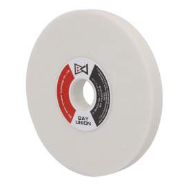 8" (D) x 1/2" (T), 1-1/4" Arbor, 60 Grit, I Hardness, White Aluminum Oxide, Surface Grinding Wheel, Type 1,38A, Made In Taiwan
