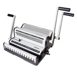 2 IN 1 Double Loop Wire Binding Machine - Multi-functional Wire Binder for Office, School, and Business Use
