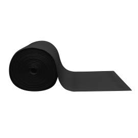 Soft Anti-fatigue Mat Ribbed 4 ft x 60 ft Thick 1/2” Black