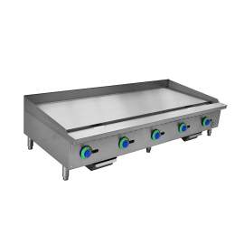 60" Commercial Countertop Gas Griddle with Manual Controls-150,000 BTU