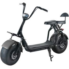 Electric Fat Tire Scooter For Adults With Two Wheels Two Seats 60V20Ah 2000W Black