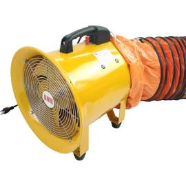 12" Portable Industrial Ventilation Fan With 16' Flexible Duct