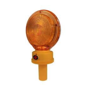 Traffic Cone and LED Barricade Light 7'' Head Dia. Amber