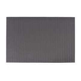 Soft Anti-fatigue Mat Ribbed 3 ft x 5 ft Thick 1/2” Grey