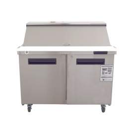 Stainless Steel 48 in. Mega Top Food Prep Table Refrigerator Commercial Refrigerator Restaurant Refrigerator