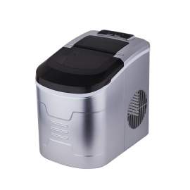 33lb Portable Household Ice Maker Bullet Round Ice Maker Silvery